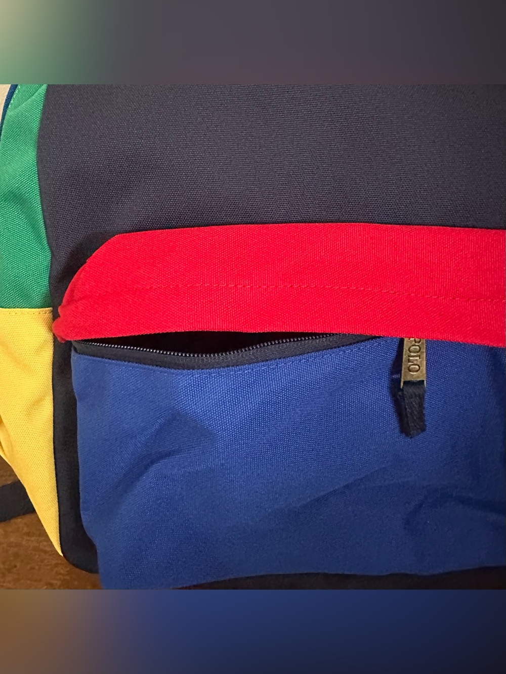 Polo Ralph Lauren Multi-Color Color Blocked Backpack - Picture 2 of 5